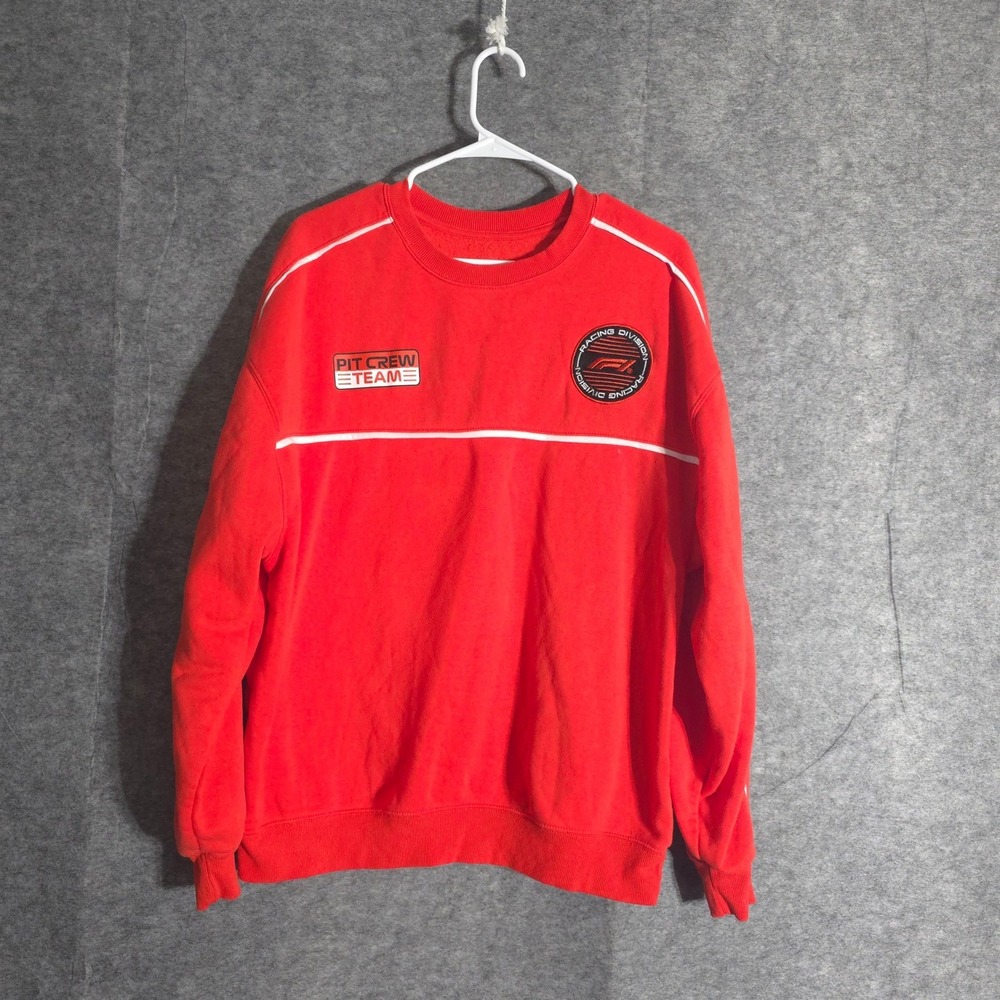 Hybrid Apparel Formula 1 Sweatshirt Mens XXL Red Pit Crew Racing Division Pro